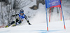 Ragnhild Mowinckel of Norway skiing in first run of women giant slalom race of FIS Alpine skiing World Championships in Schladming, Austria. Women giant slalom race of FIS Alpine skiing World championships Schladming 2013, was held in Schladming, Austria, on Thursday, 14th of February 2013.
