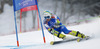 Tina Robnik of Slovenia skiing in first run of women giant slalom race of FIS Alpine skiing World Championships in Schladming, Austria. Women giant slalom race of FIS Alpine skiing World championships Schladming 2013, was held in Schladming, Austria, on Thursday, 14th of February 2013.
