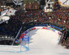 Tanja Poutiainen of Finland skiing in second run of women giant slalom race of FIS Alpine skiing World Championships in Schladming, Austria. Women giant slalom race of FIS Alpine skiing World championships Schladming 2013, was held in Schladming, Austria, on Thursday, 14th of February 2013.
