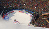 Maria Hoefl-Riesch of Germany skiing in second run of women giant slalom race of FIS Alpine skiing World Championships in Schladming, Austria. Women giant slalom race of FIS Alpine skiing World championships Schladming 2013, was held in Schladming, Austria, on Thursday, 14th of February 2013.
