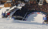 Second placed Tina Maze of Slovenia skiing in second run of women giant slalom race of FIS Alpine skiing World Championships in Schladming, Austria. Women giant slalom race of FIS Alpine skiing World championships Schladming 2013, was held in Schladming, Austria, on Thursday, 14th of February 2013.
