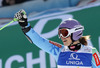 Second placed Tina Maze of Slovenia reacts in finish of second run of women giant slalom race of FIS Alpine skiing World Championships in Schladming, Austria. Women giant slalom race of FIS Alpine skiing World championships Schladming 2013, was held in Schladming, Austria, on Thursday, 14th of February 2013.
