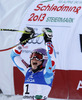 Winner and new women giant slalom World Champion Tessa Worley of France reacts in finish of second run of women giant slalom race of FIS Alpine skiing World Championships in Schladming, Austria. Women giant slalom race of FIS Alpine skiing World championships Schladming 2013, was held in Schladming, Austria, on Thursday, 14th of February 2013.
