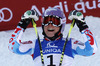 Winner and new women giant slalom World Champion Tessa Worley of France reacts in finish of second run of women giant slalom race of FIS Alpine skiing World Championships in Schladming, Austria. Women giant slalom race of FIS Alpine skiing World championships Schladming 2013, was held in Schladming, Austria, on Thursday, 14th of February 2013.
