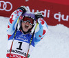 Winner and new women giant slalom World Champion Tessa Worley of France reacts in finish of second run of women giant slalom race of FIS Alpine skiing World Championships in Schladming, Austria. Women giant slalom race of FIS Alpine skiing World championships Schladming 2013, was held in Schladming, Austria, on Thursday, 14th of February 2013.

