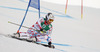 Alexis Pinturault of France skiing in first run of men giant slalom race of FIS Alpine skiing World Championships in Schladming, Austria. Men giant slalom race of FIS Alpine skiing World championships Schladming 2013, was held in Schladming, Austria, on Friday, 15th of February 2013.
