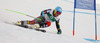 Ted Ligety of USA skiing in first run of men giant slalom race of FIS Alpine skiing World Championships in Schladming, Austria. Men giant slalom race of FIS Alpine skiing World championships Schladming 2013, was held in Schladming, Austria, on Friday, 15th of February 2013.
