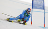 Manfred Moelgg of Italy skiing in first run of men giant slalom race of FIS Alpine skiing World Championships in Schladming, Austria. Men giant slalom race of FIS Alpine skiing World championships Schladming 2013, was held in Schladming, Austria, on Friday, 15th of February 2013.
