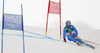 Davide Simoncelli of Italy skiing in first run of men giant slalom race of FIS Alpine skiing World Championships in Schladming, Austria. Men giant slalom race of FIS Alpine skiing World championships Schladming 2013, was held in Schladming, Austria, on Friday, 15th of February 2013.
