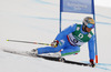 Davide Simoncelli of Italy skiing in first run of men giant slalom race of FIS Alpine skiing World Championships in Schladming, Austria. Men giant slalom race of FIS Alpine skiing World championships Schladming 2013, was held in Schladming, Austria, on Friday, 15th of February 2013.
