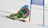 Marcus Sandell of Finland skiing in first run of men giant slalom race of FIS Alpine skiing World Championships in Schladming, Austria. Men giant slalom race of FIS Alpine skiing World championships Schladming 2013, was held in Schladming, Austria, on Friday, 15th of February 2013.
