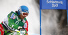Marcus Sandell of Finland skiing in first run of men giant slalom race of FIS Alpine skiing World Championships in Schladming, Austria. Men giant slalom race of FIS Alpine skiing World championships Schladming 2013, was held in Schladming, Austria, on Friday, 15th of February 2013.
