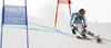 Stefan Luitz of Germany skiing in first run of men giant slalom race of FIS Alpine skiing World Championships in Schladming, Austria. Men giant slalom race of FIS Alpine skiing World championships Schladming 2013, was held in Schladming, Austria, on Friday, 15th of February 2013.
