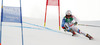 Gino Caviezel of Switzerland skiing in first run of men giant slalom race of FIS Alpine skiing World Championships in Schladming, Austria. Men giant slalom race of FIS Alpine skiing World championships Schladming 2013, was held in Schladming, Austria, on Friday, 15th of February 2013.
