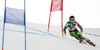 Eemeli Pirinen of Finland skiing in first run of men giant slalom race of FIS Alpine skiing World Championships in Schladming, Austria. Men giant slalom race of FIS Alpine skiing World championships Schladming 2013, was held in Schladming, Austria, on Friday, 15th of February 2013.
