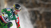 Eemeli Pirinen of Finland skiing in first run of men giant slalom race of FIS Alpine skiing World Championships in Schladming, Austria. Men giant slalom race of FIS Alpine skiing World championships Schladming 2013, was held in Schladming, Austria, on Friday, 15th of February 2013.
