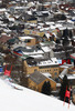 Second placed Marcel Hirscher of Austria skiing in second run of men giant slalom race of FIS Alpine skiing World Championships in Schladming, Austria. Men giant slalom race of FIS Alpine skiing World championships Schladming 2013, was held in Schladming, Austria, on Friday, 15th of February 2013.
