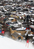 Winner and new men giant slalom World Champion Ted Ligety of USA skiing in second run of men giant slalom race of FIS Alpine skiing World Championships in Schladming, Austria. Men giant slalom race of FIS Alpine skiing World championships Schladming 2013, was held in Schladming, Austria, on Friday, 15th of February 2013.
