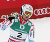 Fifth placed Alexis Pinturault of France reacts in finish of second run of men giant slalom race of FIS Alpine skiing World Championships in Schladming, Austria. Men giant slalom race of FIS Alpine skiing World championships Schladming 2013, was held in Schladming, Austria, on Friday, 15th of February 2013.
