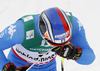 Third placed Manfred Moelgg of Italy reacts in finish of second run of men giant slalom race of FIS Alpine skiing World Championships in Schladming, Austria. Men giant slalom race of FIS Alpine skiing World championships Schladming 2013, was held in Schladming, Austria, on Friday, 15th of February 2013.

