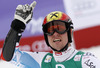 Second placed Marcel Hirscher of Austria reacts in finish of second run of men giant slalom race of FIS Alpine skiing World Championships in Schladming, Austria. Men giant slalom race of FIS Alpine skiing World championships Schladming 2013, was held in Schladming, Austria, on Friday, 15th of February 2013.
