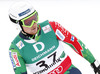 Samu Torsti of Finland reacts in finish of second run of men giant slalom race of FIS Alpine skiing World Championships in Schladming, Austria. Men giant slalom race of FIS Alpine skiing World championships Schladming 2013, was held in Schladming, Austria, on Friday, 15th of February 2013.
