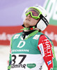 Samu Torsti of Finland reacts in finish of second run of men giant slalom race of FIS Alpine skiing World Championships in Schladming, Austria. Men giant slalom race of FIS Alpine skiing World championships Schladming 2013, was held in Schladming, Austria, on Friday, 15th of February 2013.
