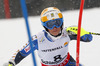 Maria Pietilae-Holmner of Sweden skiing in first run of women slalom race of FIS Alpine skiing World Championships in Schladming, Austria. Women slalom race of FIS Alpine skiing World championships Schladming 2013, was held in Schladming, Austria, on Saturday, 16th of February 2013.
