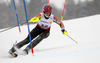 Marie-Michele Gagnon of Canada skiing in first run of women slalom race of FIS Alpine skiing World Championships in Schladming, Austria. Women slalom race of FIS Alpine skiing World championships Schladming 2013, was held in Schladming, Austria, on Saturday, 16th of February 2013.
