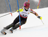 Marie-Michele Gagnon of Canada skiing in first run of women slalom race of FIS Alpine skiing World Championships in Schladming, Austria. Women slalom race of FIS Alpine skiing World championships Schladming 2013, was held in Schladming, Austria, on Saturday, 16th of February 2013.
