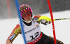 Marie-Michele Gagnon of Canada skiing in first run of women slalom race of FIS Alpine skiing World Championships in Schladming, Austria. Women slalom race of FIS Alpine skiing World championships Schladming 2013, was held in Schladming, Austria, on Saturday, 16th of February 2013.
