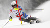 Wendy Holdener of Switzerland skiing in first run of women slalom race of FIS Alpine skiing World Championships in Schladming, Austria. Women slalom race of FIS Alpine skiing World championships Schladming 2013, was held in Schladming, Austria, on Saturday, 16th of February 2013.
