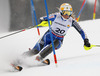 Nathalie Eklund of Sweden skiing in first run of women slalom race of FIS Alpine skiing World Championships in Schladming, Austria. Women slalom race of FIS Alpine skiing World championships Schladming 2013, was held in Schladming, Austria, on Saturday, 16th of February 2013.
