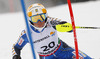 Nathalie Eklund of Sweden skiing in first run of women slalom race of FIS Alpine skiing World Championships in Schladming, Austria. Women slalom race of FIS Alpine skiing World championships Schladming 2013, was held in Schladming, Austria, on Saturday, 16th of February 2013.
