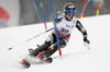 Mona Loeseth of Norway skiing in first run of women slalom race of FIS Alpine skiing World Championships in Schladming, Austria. Women slalom race of FIS Alpine skiing World championships Schladming 2013, was held in Schladming, Austria, on Saturday, 16th of February 2013.
