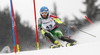Merle Soppela of Finland skiing in first run of women slalom race of FIS Alpine skiing World Championships in Schladming, Austria. Women slalom race of FIS Alpine skiing World championships Schladming 2013, was held in Schladming, Austria, on Saturday, 16th of February 2013.

