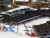 Fifth placed Tina Maze of Slovenia skiing in second run of women slalom race of FIS Alpine skiing World Championships in Schladming, Austria. Women slalom race of FIS Alpine skiing World championships Schladming 2013, was held in Schladming, Austria, on Saturday, 16th of February 2013.
