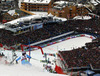 Fifth placed Tina Maze of Slovenia skiing in second run of women slalom race of FIS Alpine skiing World Championships in Schladming, Austria. Women slalom race of FIS Alpine skiing World championships Schladming 2013, was held in Schladming, Austria, on Saturday, 16th of February 2013.
