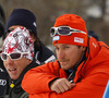 Finnish coach Mario Hani disappointed after Tanja Poutiainen of Finland finishing fourth in women slalom race of FIS Alpine skiing World Championships in Schladming, Austria. Women slalom race of FIS Alpine skiing World championships Schladming 2013, was held in Schladming, Austria, on Saturday, 16th of February 2013.
