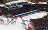 Third placed Frida Hansdotter of Sweden skiing in second run of women slalom race of FIS Alpine skiing World Championships in Schladming, Austria. Women slalom race of FIS Alpine skiing World championships Schladming 2013, was held in Schladming, Austria, on Saturday, 16th of February 2013.
