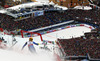 Third placed Frida Hansdotter of Sweden skiing in second run of women slalom race of FIS Alpine skiing World Championships in Schladming, Austria. Women slalom race of FIS Alpine skiing World championships Schladming 2013, was held in Schladming, Austria, on Saturday, 16th of February 2013.
