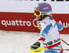Second placed Michaela Kirchgasser of Austria reacts in finish of second run of women slalom race of FIS Alpine skiing World Championships in Schladming, Austria. Women slalom race of FIS Alpine skiing World championships Schladming 2013, was held in Schladming, Austria, on Saturday, 16th of February 2013.
