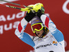 Second placed Michaela Kirchgasser of Austria reacts in finish of second run of women slalom race of FIS Alpine skiing World Championships in Schladming, Austria. Women slalom race of FIS Alpine skiing World championships Schladming 2013, was held in Schladming, Austria, on Saturday, 16th of February 2013.
