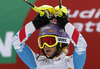 Second placed Michaela Kirchgasser of Austria reacts in finish of second run of women slalom race of FIS Alpine skiing World Championships in Schladming, Austria. Women slalom race of FIS Alpine skiing World championships Schladming 2013, was held in Schladming, Austria, on Saturday, 16th of February 2013.
