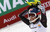 Winner and new women slalom World Champion Mikaela Shiffrin of USA reacts in finish of second run of women slalom race of FIS Alpine skiing World Championships in Schladming, Austria. Women slalom race of FIS Alpine skiing World championships Schladming 2013, was held in Schladming, Austria, on Saturday, 16th of February 2013.
