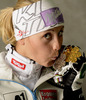 Second placed Michaela Kirchgasser of Austria poses with her medal won in women slalom race of FIS Alpine skiing World Championships in Schladming, Austria. Women slalom race of FIS Alpine skiing World championships Schladming 2013, was held in Schladming, Austria, on Saturday, 16th of February 2013.
