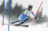 Tina Maze of Slovenia skiing in first run of women slalom race of FIS Alpine skiing World Championships in Schladming, Austria. Women slalom race of FIS Alpine skiing World championships Schladming 2013, was held in Schladming, Austria, on Saturday, 16th of February 2013.
