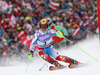 Marcel Hirscher of Austria skiing in first run of men slalom race of FIS Alpine skiing World Championships in Schladming, Austria. Men slalom race of FIS Alpine skiing World championships Schladming 2013, was held in Schladming, Austria, on Sunday, 17th of February 2013.
