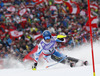 Benjamin Raich of Austria skiing in first run of men slalom race of FIS Alpine skiing World Championships in Schladming, Austria. Men slalom race of FIS Alpine skiing World championships Schladming 2013, was held in Schladming, Austria, on Sunday, 17th of February 2013.
