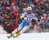 Manfred Pranger of Austria skiing in first run of men slalom race of FIS Alpine skiing World Championships in Schladming, Austria. Men slalom race of FIS Alpine skiing World championships Schladming 2013, was held in Schladming, Austria, on Sunday, 17th of February 2013.
